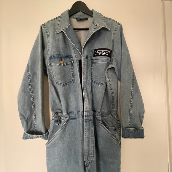 Denim jumpsuit, work suit, coverall; made in USA Woman owned company - Picture 13 of 16